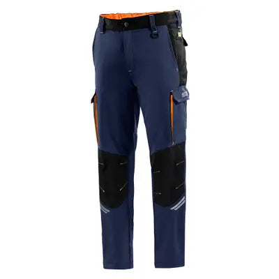 Sparco Pantalone tecnico da lavoro blu e arancio Oregon