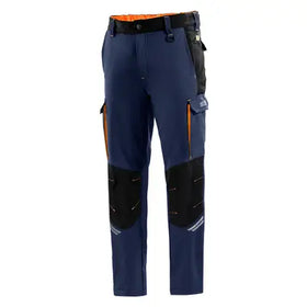 Sparco Pantalone tecnico da lavoro blu e arancio Oregon