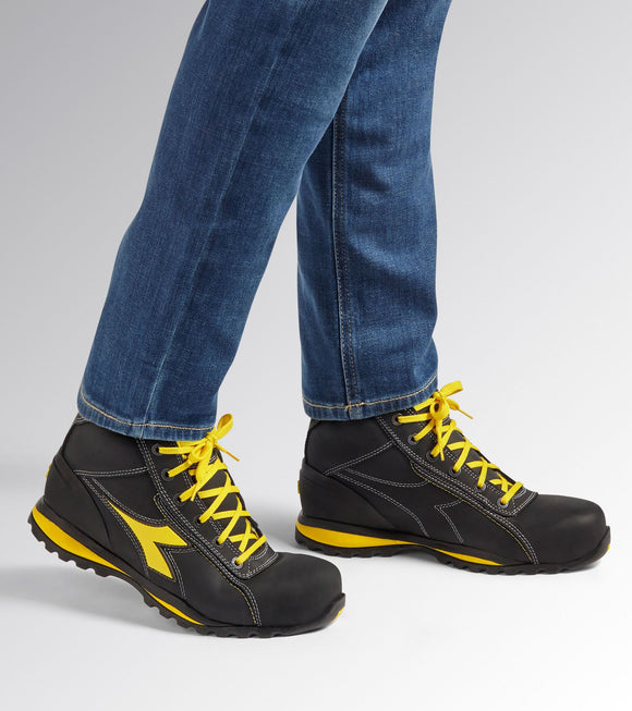 Diadora glove mid s3s fo hro gialla