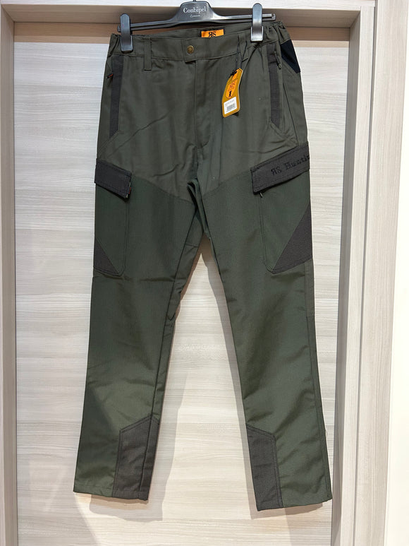 RS HUNTING- PANTALONE T-180 VERDE IN CANVAS CON PROTEZIONE