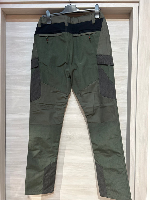 RS HUNTING- PANTALONE T-180 VERDE IN CANVAS CON PROTEZIONE