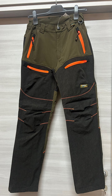 PANTALONE COFRA KREIEN MARRONE-ARANCIO